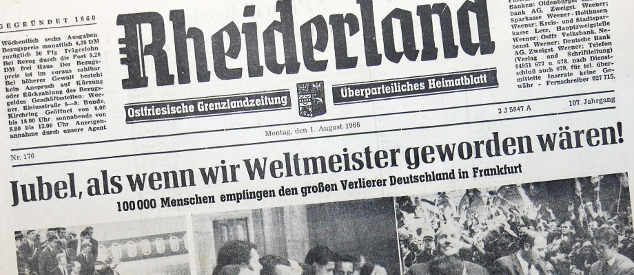 Jubel, als wenn wir Weltmeister geworden wären!