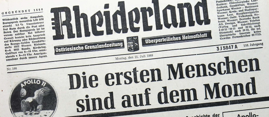 Die ersten Menschen sind auf dem Mond